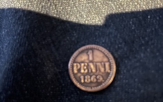 1penni v. 1869