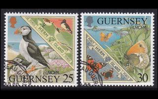 Guernsey 809-10 o Europa luonnonpuistot (1999)