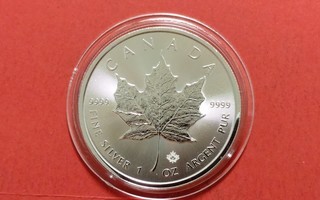 Kanada Maple Leaf 1 unssi 9999 hopeaa. (KD20)