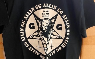 GG Allin War In My Head T-paita M