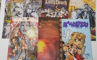 7kpl Lady Death + Vampirella + Lady Pendragon sarjakuvia