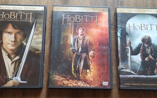 Hobitti -elokuvat 1-3 DVD