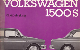 VW  Käyttöohjekirja T3 1500 S 1963 ruotsinkielinen. 20€.