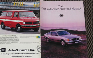 1980 Opel Manta Commodore Ascona Rekord Kadett esite