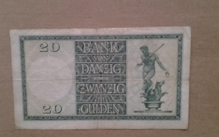 Bank von Danzig seteli 1937 / 20G  K - sarja