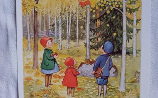 Elsa Beskow - Lapset syysmetsässä, kulkematon up