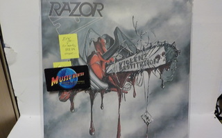 RAZOR - VIOLENT RESTITUTION EX+/M- SAKSA 2011 LP