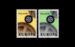 Islanti 409-10 ** Europa Cept (1967)