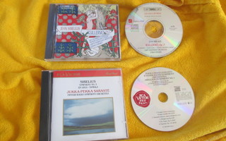 2 hyväkuntoista cd levyä ( sibelius