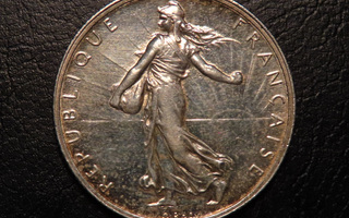 Ranska. 2 Francs ; 1918 "A";  Hopea; 00-
