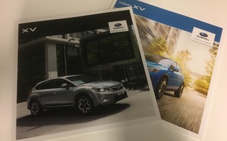 2013 ja 2016 Subaru XV esitteet - 2 kpl