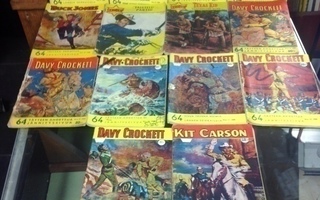 BUCK JONES, COWBOY, DAVY CROCKETT ja KIT CARSON 14 lehteä