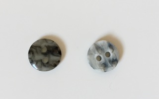 Laadukas, pieni MUOVI NAPPI marmoroitu, Ø12mm