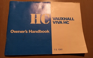 Vauxhall viva hc owners handbook