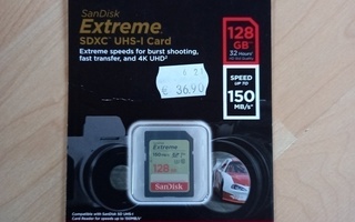 SanDisk  Extreme 128 GB muistikortti