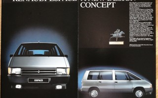 1985 Renault Espace esite - KUIN UUSI - 22 sivua