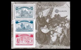 Portugali 1929BL86 ** Europa Amerikan löytäminen (1992)