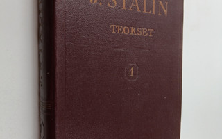 J. V. Stalin : Teokset 1 : 1901-1907