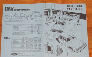 1981 Ford LTD / Fairmont Taxi esite - KUIN UUSI
