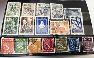 Suomimerkkejä 1940-luvun alusta
