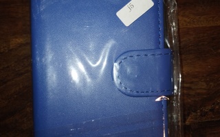 Sininen lompakkokuori ja kalvo Samsung Galaxy J5 (uusi)