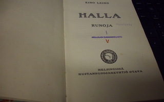 Eino Leino : Halla  ( 1 p. 1908 ) Sis. postikulut