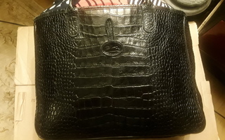Longchamp Musta nahkainen käsilaukku