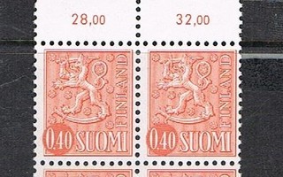 1973  M63 0,40mk or nro-4lö ++ 1544-5-1973 ylä 1