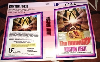 VHS kansipaperi Koston liekit -  THE BURNING ( SIS POSTIKULU