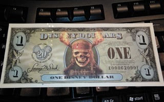 USA 1 Disney Dollar 2007 Pirates of the Caribbean - Flying D