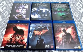 Kuusi Batman-leffaa - Blu-ray (8 levyä)