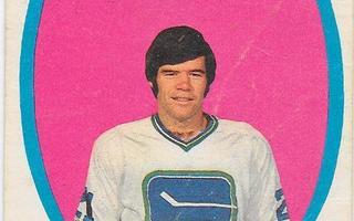 1971-72 OPC #231 Dennis Kearns Vancouver Canucks