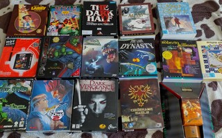Vanhoja PC-pelejä (big box), korppu, lerppu, cd