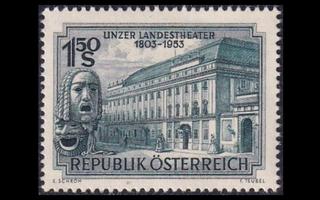 Itävalta 988 ** Linzin teatteri 150v (1953)