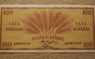 Suomen pankki 100 Markkaa 1957