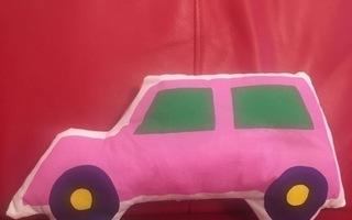 Marimekko Bo Boo kankaasta pinkki henkilöauto