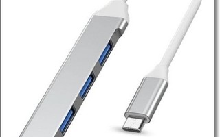 4-porttinen USB C-tyyppi - USB A -keskitin / hubi