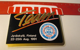 Jyväskylän Suurajot 1991 Union Team ralli tarra