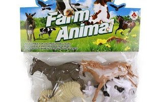 Farmi ja Viidakko eläimiä, 3 pakkausta, 12 kpl, 12cm *UUSIA*