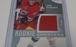 2017-18 SP game used Rookie sweaters Janne Kuokkanen /199