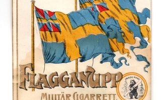 Tupakkaetiketti: Hämeenlinna, Samson (?); Flagganupp