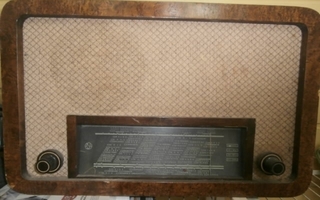 Vintage iso radio ASA ruskea laatikkomainen