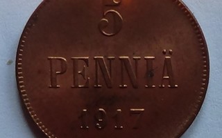 1917 II  5 penniä kl01-0