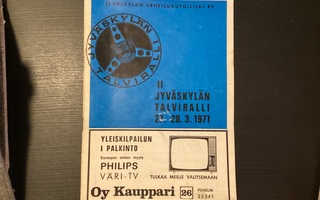 Jyväskylän Talviralli 1971 käsiohjelma