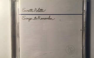 SCRITTI POLITTI: Songs To Remember, CD