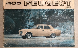 Peugeot 403 esite vuodelta 1965