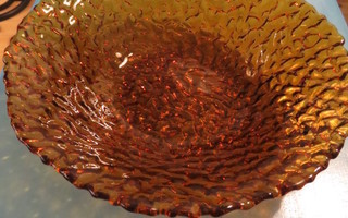 PARTYLITE  Salaatti LAUTANEN lasia ruskea kaunis