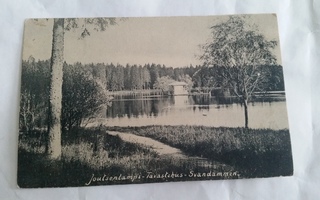 Joutsenlampi, Hämeenlinna. Wanha kulkenut postikortti.