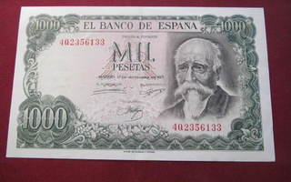 1000 pesetas 1971 Espanja-Spain