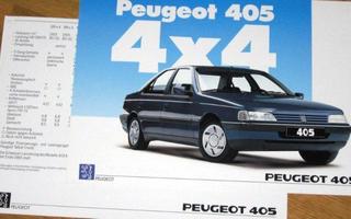 1989 Peugeot 405 4x4 esite -  KUIN UUSI - MI 16 x4